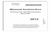 Manual Instructivo - Evaluación de Desempeño Docente 2012