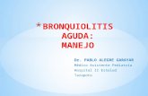 BRONQUIOLITIS AGUDA MANEJO 04-10-13