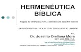 Hermeneutica - Dr. Joselito Orellana Mora