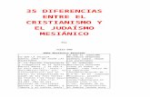 35 DIFERENCIAS ENTRE EL CRISTIANISMO Y EL JUDAÍSMO MESIÁNICO