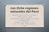 Las Ocho regiones naturales del Perú