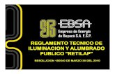 EBSA - Reglamento Tecnico de Iluminacion y Alumbrado