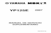 Yp 125 e MAJESTY 125 2007 Manual de Servicio Suplementario