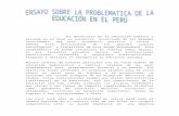 CARLOS BALBUENA Ensayo Educacion en El Peru