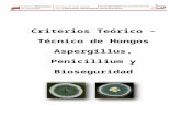 Criterios Teoricos Tecnicos Aspergillus y Penicillium