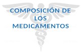 COMPOSICIÓN DE LOS MEDICAMENTOS