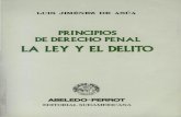LA LEY Y EL DELITO Luis Jiménez de Azua