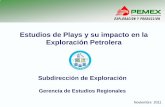 Estudios de Plays y Su Impacto en La Explo Petrolera