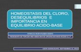 Homeostasis Del Cloro, Sus Desequilibrios Importancia Acido Final