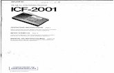 Sony Icf-2001 User en f e