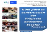 Guía para la construccion del PEE-PREESCOLAR 2013-2014 4septiembre 2013