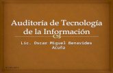 UNIDAD I. LAS TECNOLOGÍAS DE INFORMACIÓN COMO HERRAMIENTA DEL AUDITOR