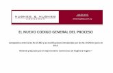Codigo General Del Proceso - Comparativo Leyes 15982 y 19090