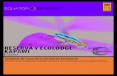 RESERVA Y ECOLODGE   KAPAWI (Ecuador)  Estudios de Caso de la Iniciativa Ecuatorial