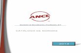 CATALOGO ANCE de Normas Mexicanas (y IEC)