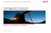 Catalogo de Productos Para Mineria y Tuneles.