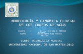 Morfologia y Dinamica Fluvial de Los Cursos de Agua