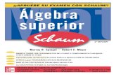 Álgebra Superior, 3ra Edición- Serie Schaum