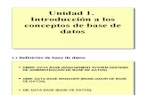 UNIDAD 1 INTRODUCCIÓN A LOS CONCEPTOS DE BASE DE DATOS