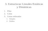 Listas Lineales Estaticas y Dinamicas