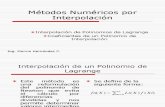 presentación Métodos Numéricos por Interpolación.ppt