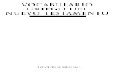 Vocabulario Griego del Nuevo Testamento, Ediciones Sígueme