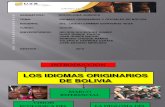 Idiomas Originarios de Bolivia-data
