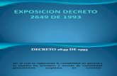 Exposicion Decreto 2649 de 1993