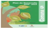 Plan de Desarrollo 2012-2015 Comuna 5