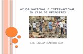 Ayuda Nacional e Internacional en Caso de Desastres