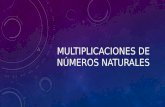 Multiplicaciones de números naturales