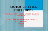 Código de etica profesional