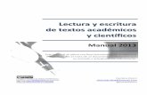 Lectura y Escritura de Textos Academicos y Cientificos 2013