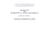 Apuntes de Linguistica Antropologica - Margot Bigot