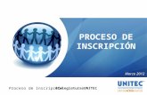 Conoces el proceso de Inscripción a la UNITEC