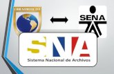 (SNA) Sistema nacional de archivos, Colombia