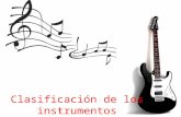 la música: clasificación de los instrumentos