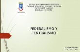 Centralismo y federalismo