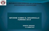Informe sobre el desarrollo humano 2014