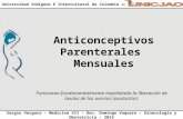 Anticonceptivos parenterales mensuales