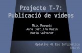 Projecte T7-Publicació de videos!