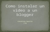Como instalar un video a un blogger