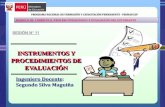 Instrumentos de procedimiento de evaluación Por Segundo Silva Maguiña