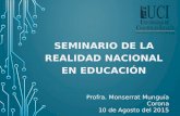 Seminario de la Realidad Nacional en Educación