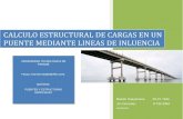 CALCULO ESTRUCTURAL DE CARGAS EN UN PUENTE  MEDIANTE LINEAS DE INLUENCIA