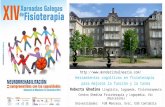XIV Xornadas galegas de fisioterapia: Neurorehabilitación. Mondariz 8 9 nov 2014