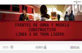 Frentes de obra, renders y modelos constructivos línea 3 del tren ligero de Guadalajara