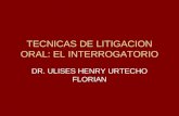 Tecnicas de Litigacion Oral -El Interrogatorio