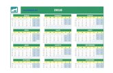 Calendario 2016 en Excel
