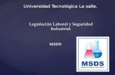 Legislacion MSDS